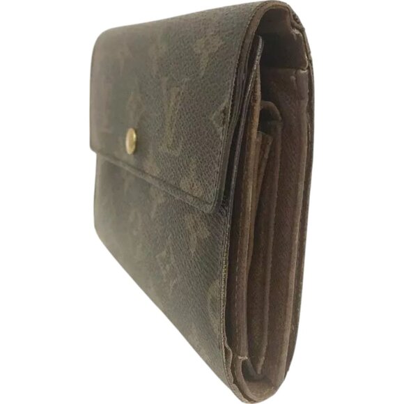 893183BJ (L1) Louis Vuitton Wallet Porte Tresor Etui Papiers Brown Monogram - Picture 3 of 9
